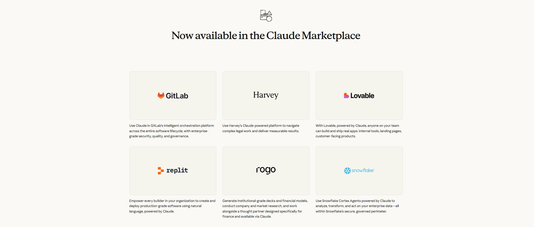 Illustration : Claude Marketplace ou "Anthropic App Store" : Une Révolution pour l'Entreprise IA avec GitLab, Harvey et Replit