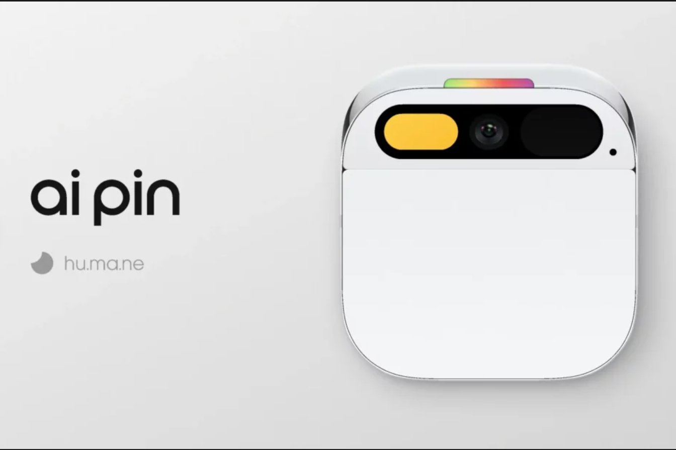 Illustration : Apple AI Pin : Wearable AirTag-like dopé Siri IA pour 2027