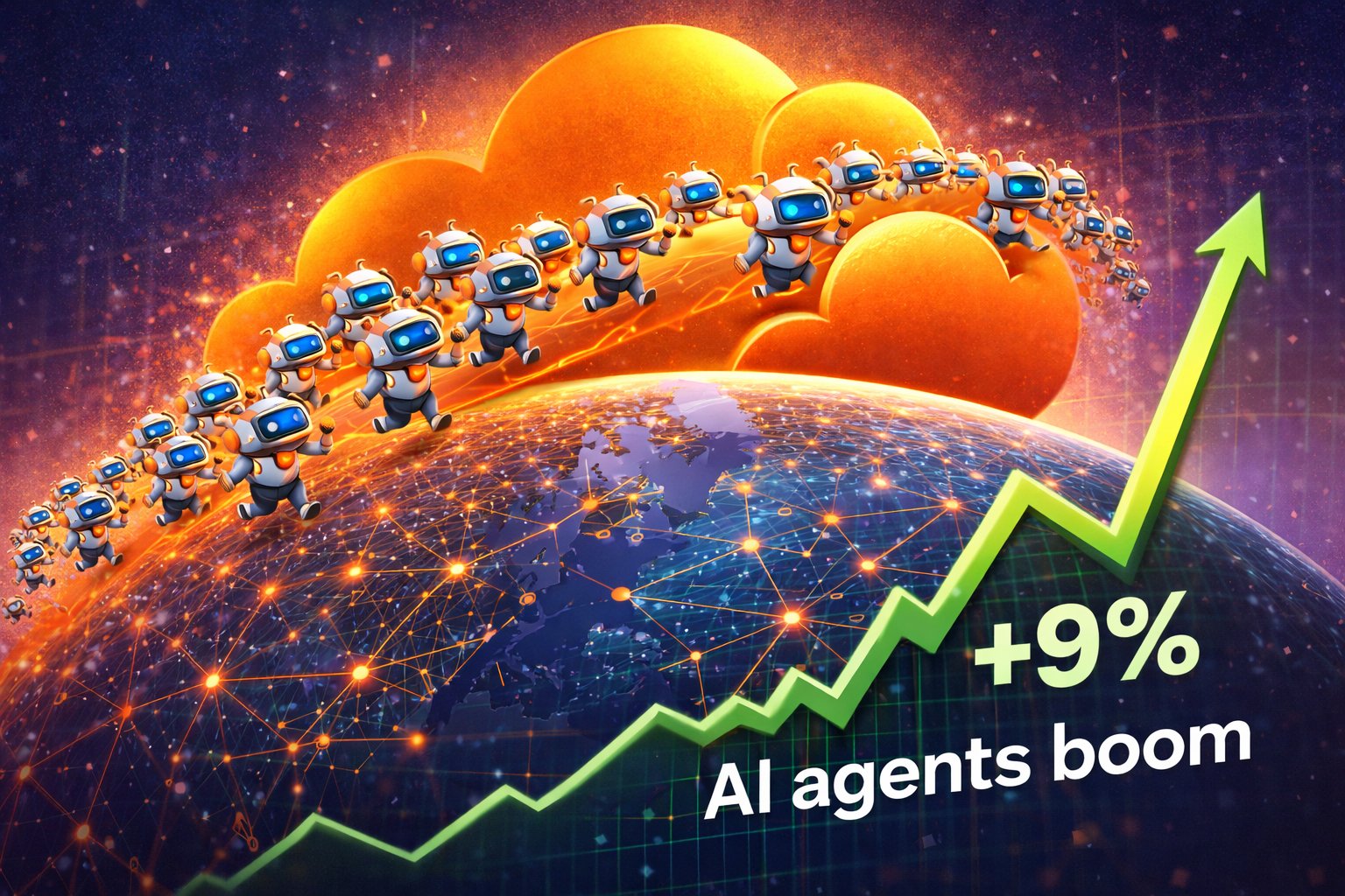 Illustration : Cloudflare s’envole en Bourse, dopé par la folie Clawdbot et le boom des agents AI en edge