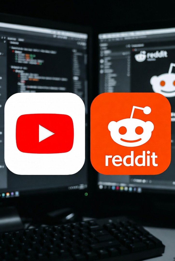 Illustration : YouTube (Google) dépasse Reddit comme principale source sociale pour les modèles IA