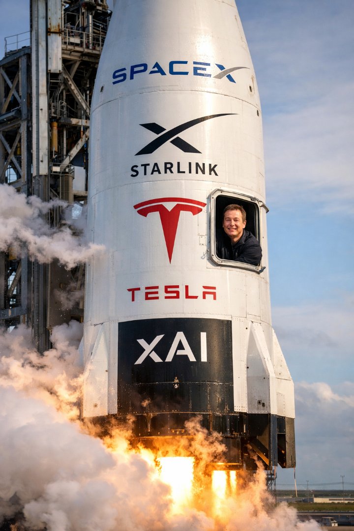 Illustration : SpaceX, Tesla et xAI : Elon Musk Négocie une Fusion Majeure