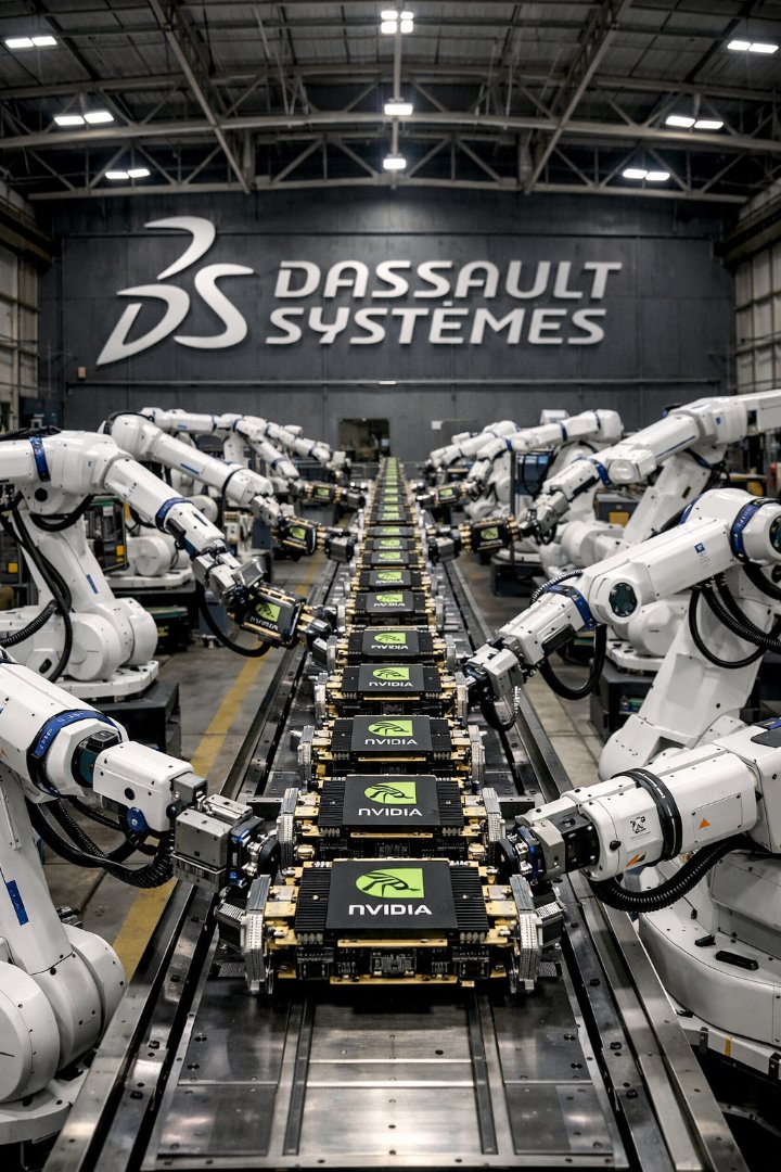 Illustration : Partenariat Nvidia-Dassault Systèmes : Révolution de l'IA Industrielle