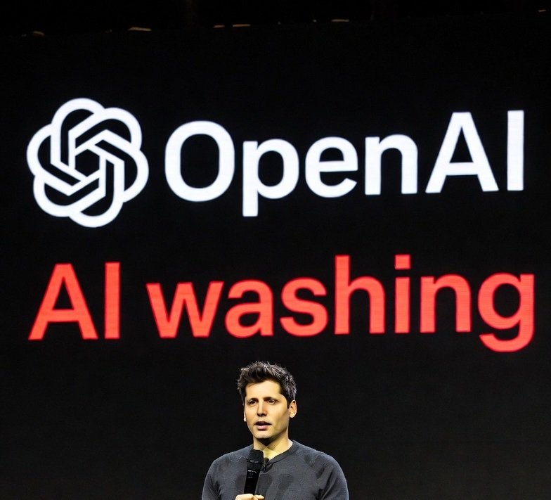 Illustration : Sam Altman Dévoile l'« AI Washing » : Les Entreprises Masquent Restructurations et Licenciements sous Prétexte IA