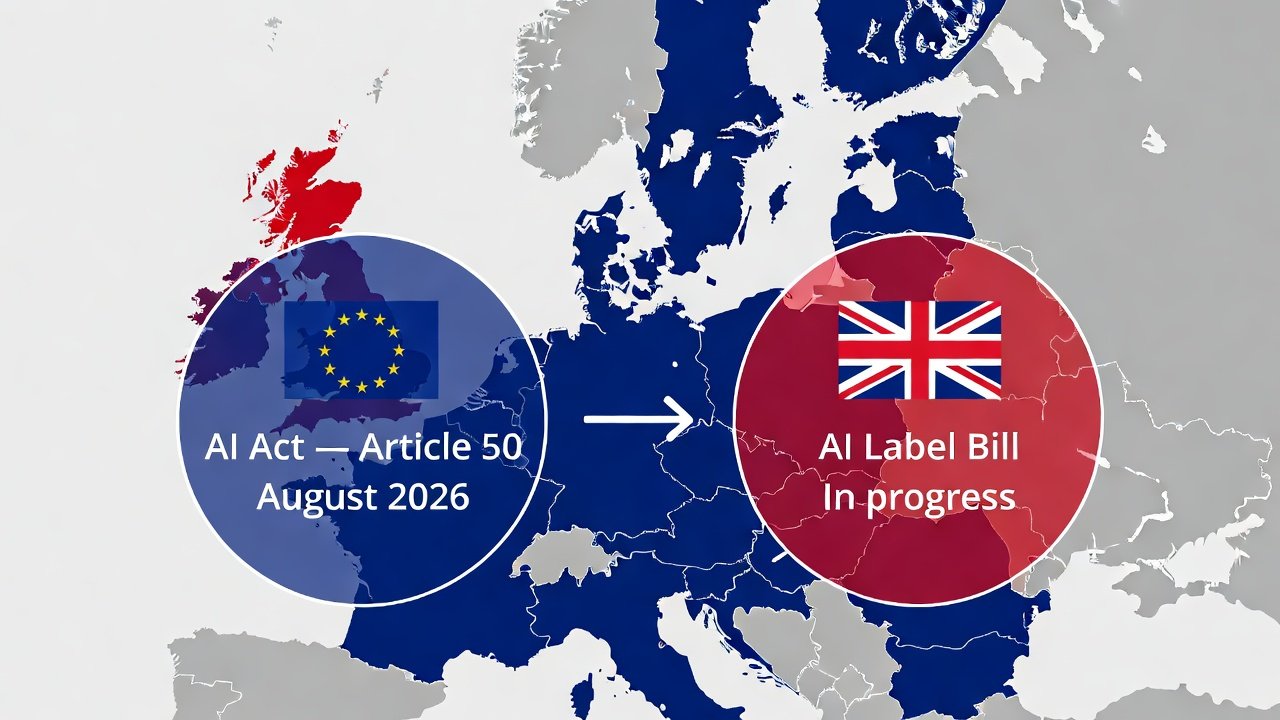 Illustration : Le Royaume-Uni veut étiqueter l'IA : bonne idée, mauvais timing, exécution incertaine