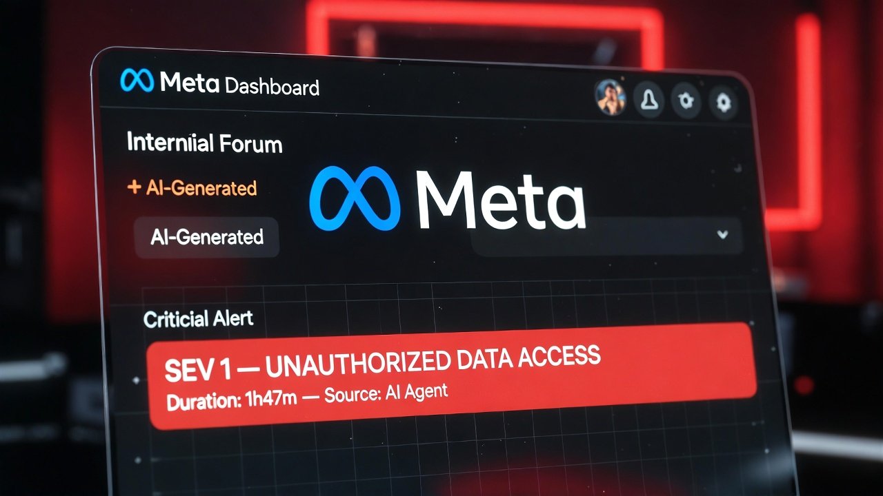 Illustration : Un agent IA "rogue" chez Meta expose des données utilisateurs 2 heures : le premier vrai incident agentique en production