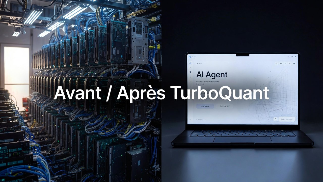 Illustration : TurboQuant : Google compresse la mémoire IA par 6 et fait paniquer Wall Street - à tort