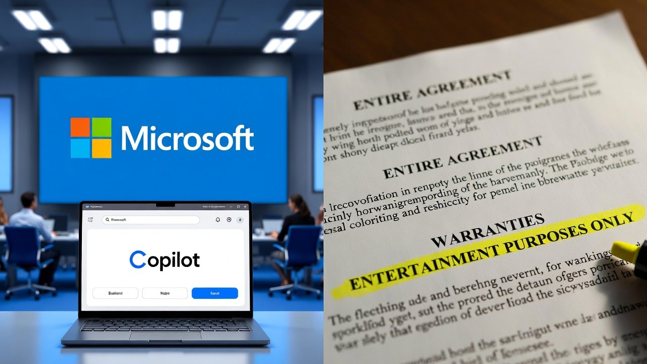 Illustration : Microsoft qualifie Copilot de service « à des fins de divertissement » dans ses conditions d'utilisation