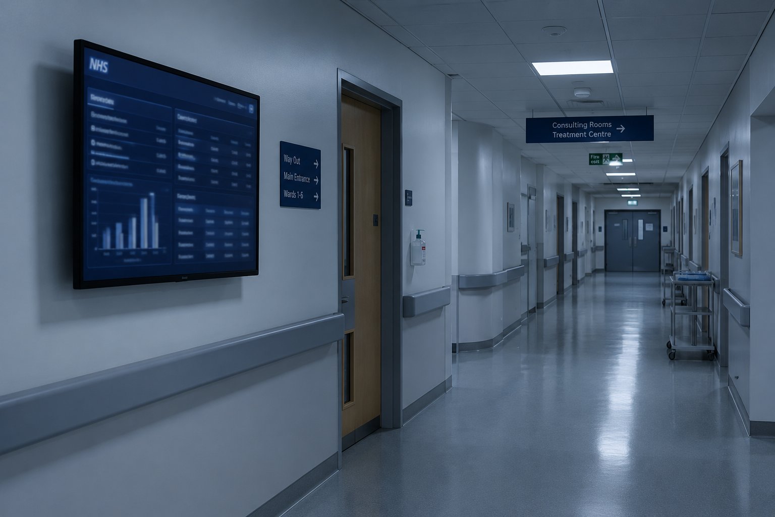 Illustration : NHS England accorde à Palantir un accès admin illimité aux données patients identifiables