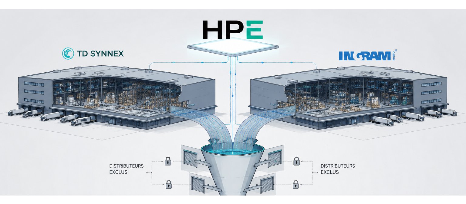 Illustration : HPE confie sa distribution mondiale à TD Synnex et Ingram Micro : le grand ménage post-Juniper
