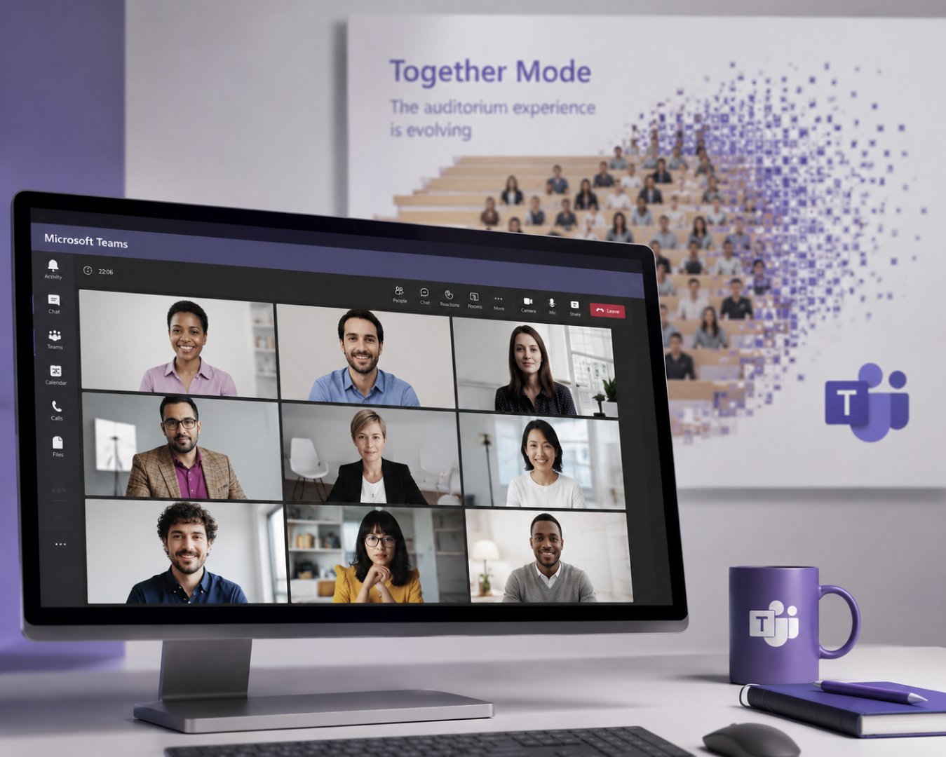 Illustration : Microsoft enterre Together Mode : la fin discrète d'un gadget pandémique dans Teams