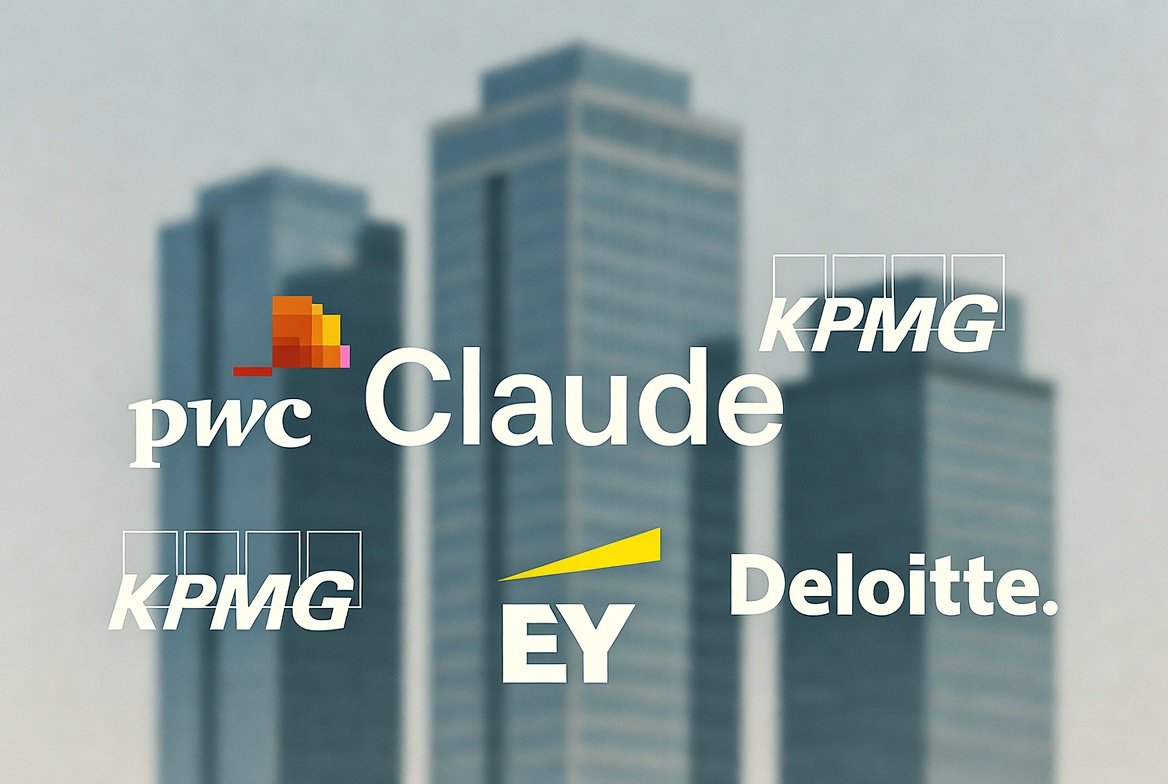 Illustration : PwC et KPMG basculent chez Anthropic : la consolidation Big Four prend tournure