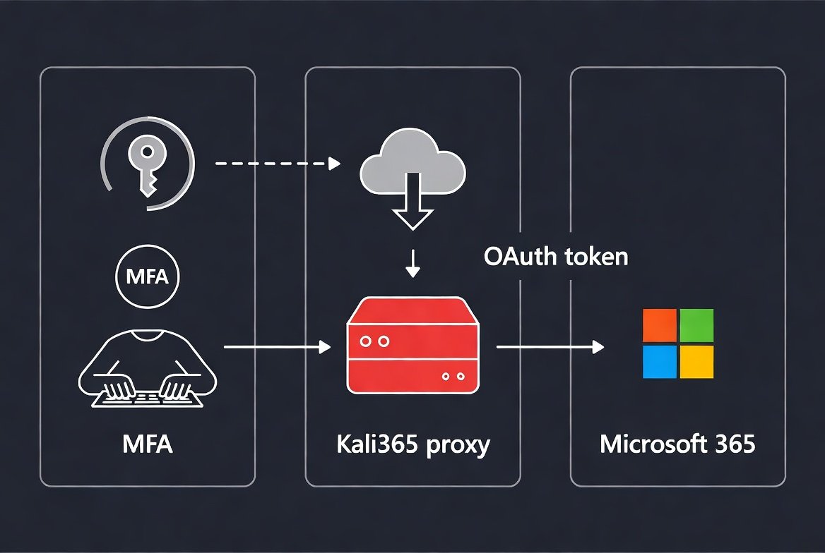 Illustration : Le FBI prévient les utilisateur Microsoft : le kit de phishing Kali365 cible vos comptes Microsoft365 en temps réel