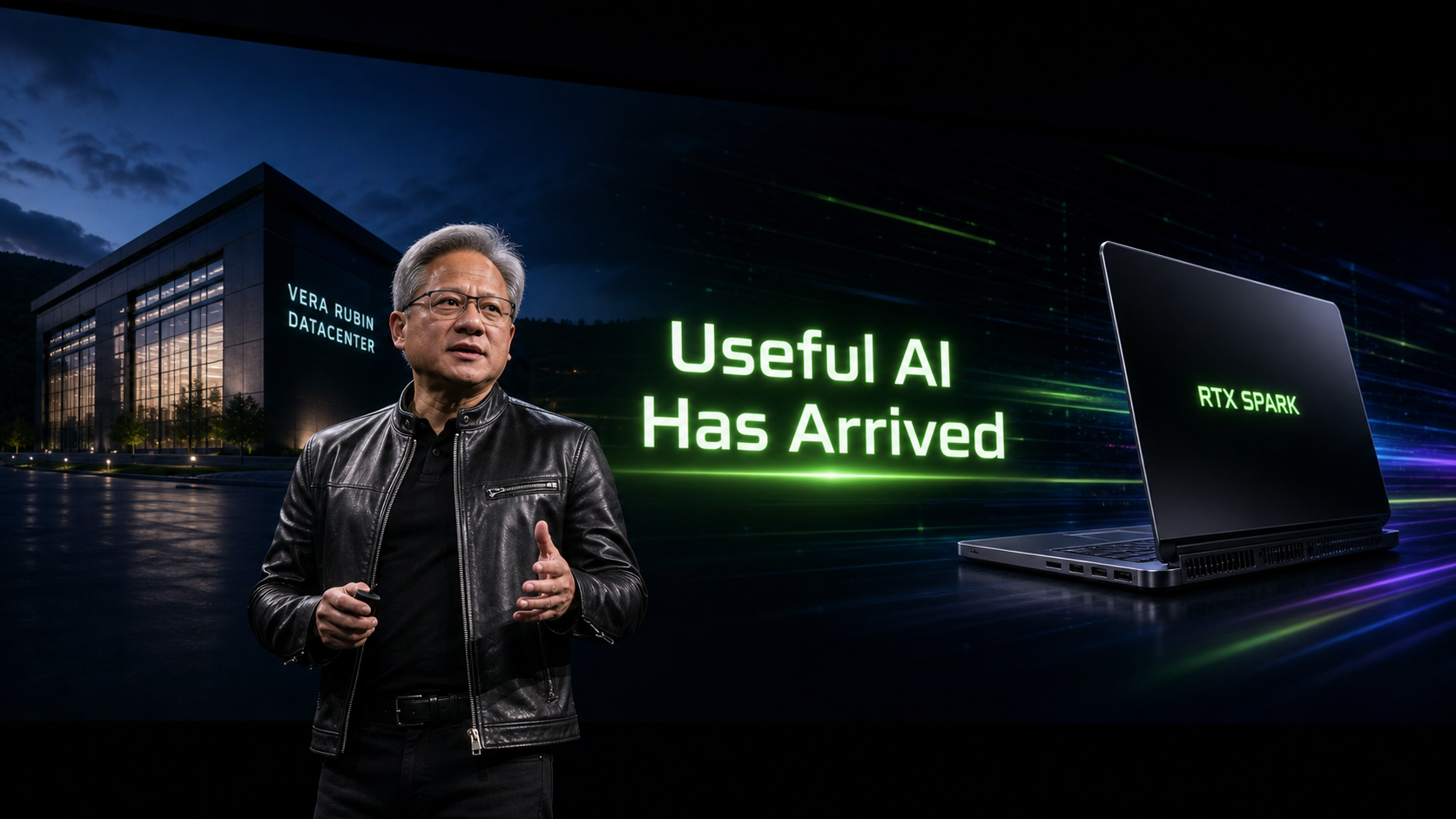 Illustration : Nvidia déclare l'"IA utile" en production : Vera Rubin entre en phase industrielle, RTX Spark envahit le PC Windows