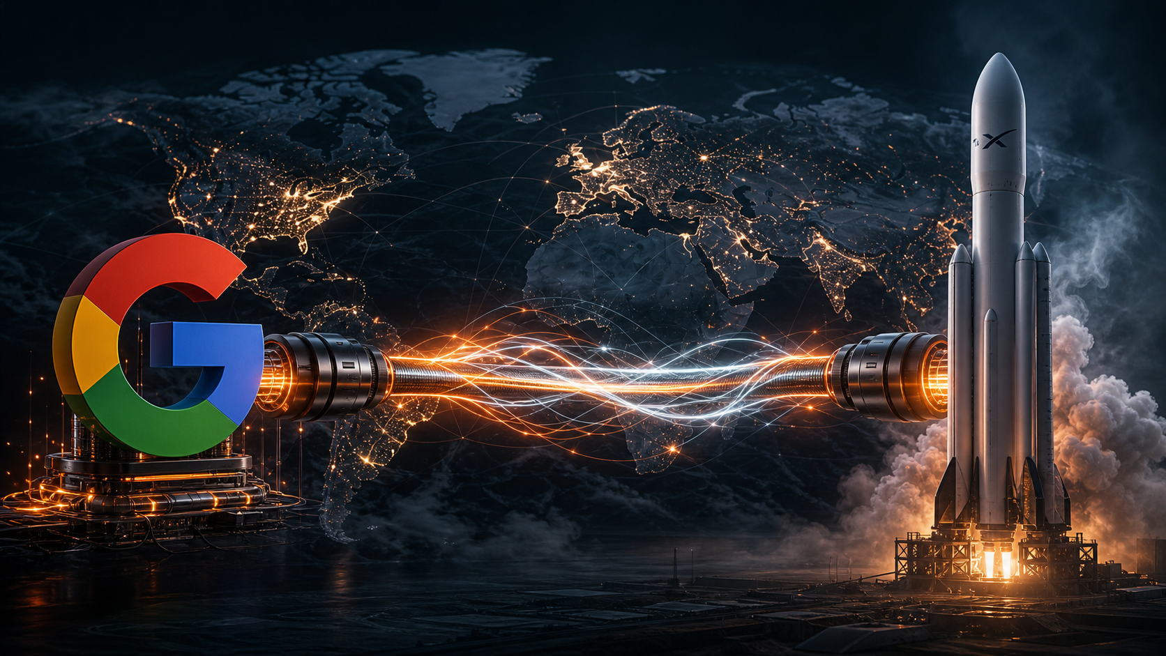 Illustration : Google signe un contrat de 30 Md$ avec SpaceX pour de la capacité de calcul : une recomposition historique de l'économie cloud