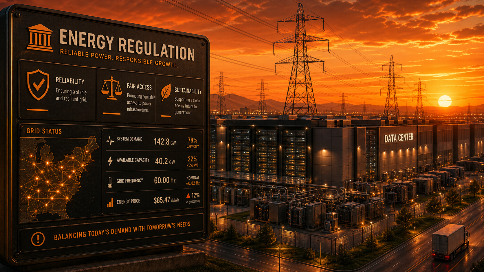 Illustration : Le régulateur américain de l'énergie change les règles du jeu pour les data centers