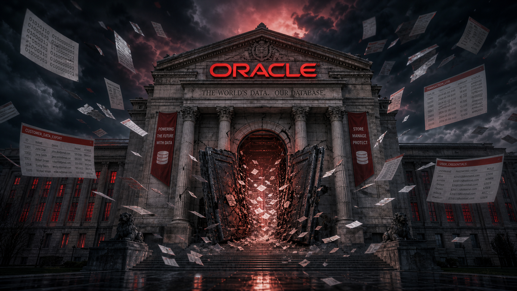 Illustration : ShinyHunters revendique 3,1 Tb de données d'assurance volées via un zero-day Oracle