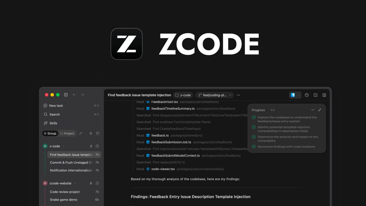 Illustration : Z.ai lance ZCode, un environnement de développement gratuit pour GLM-5.2, avec des tarifs API jusqu'à 82 % sous ceux d'Anthropic