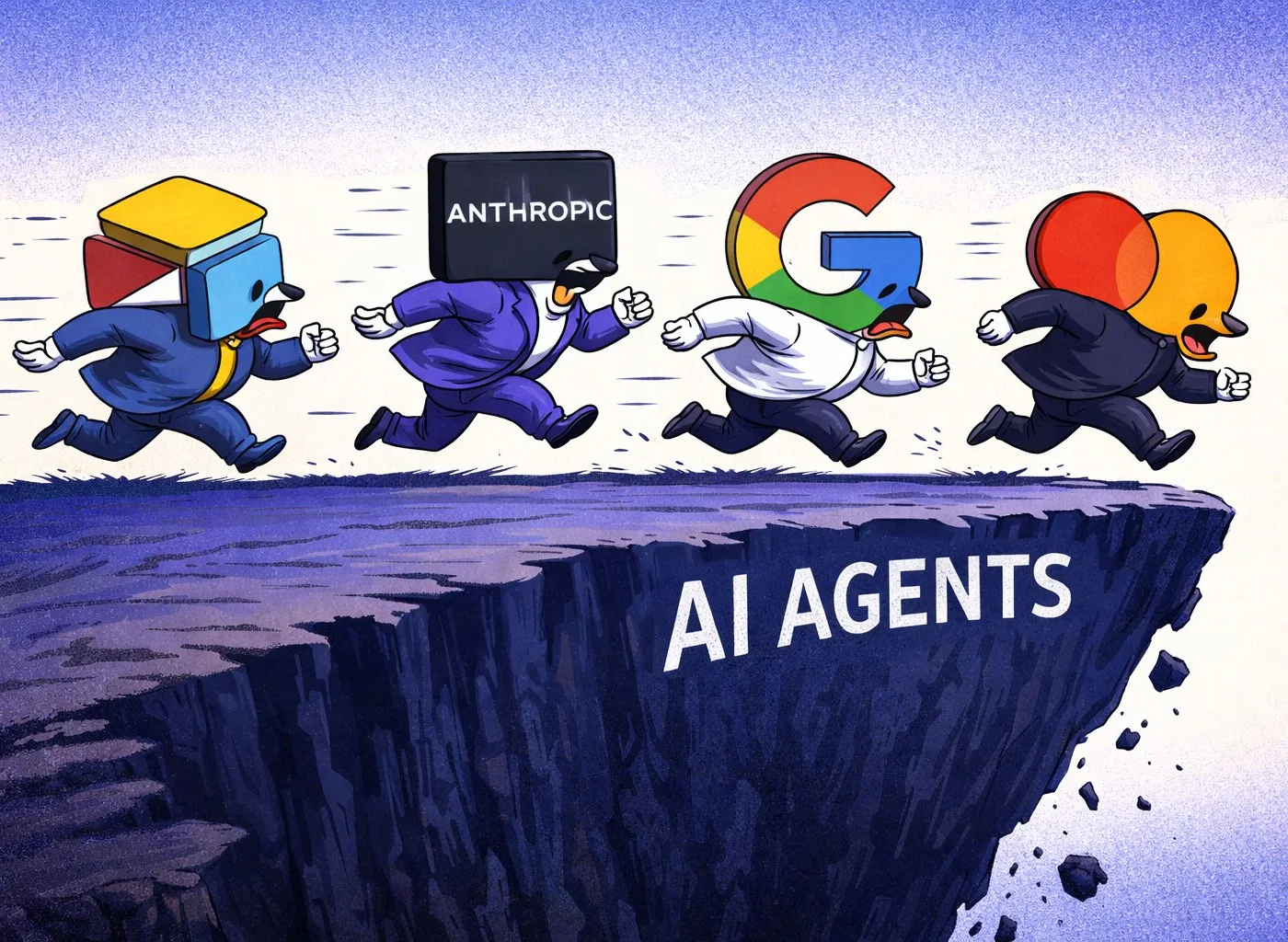 Illustration : La guerre des agents IA : quand tout le monde promet ce que personne ne peut livrer