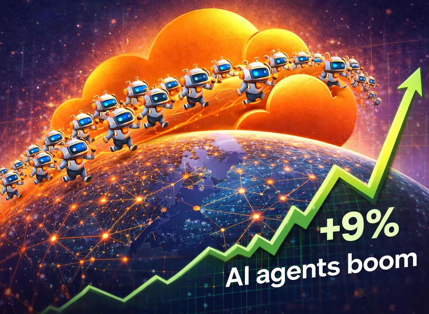 Illustration : Cloudflare s’envole en Bourse, dopé par la folie Clawdbot et le boom des agents AI en edge