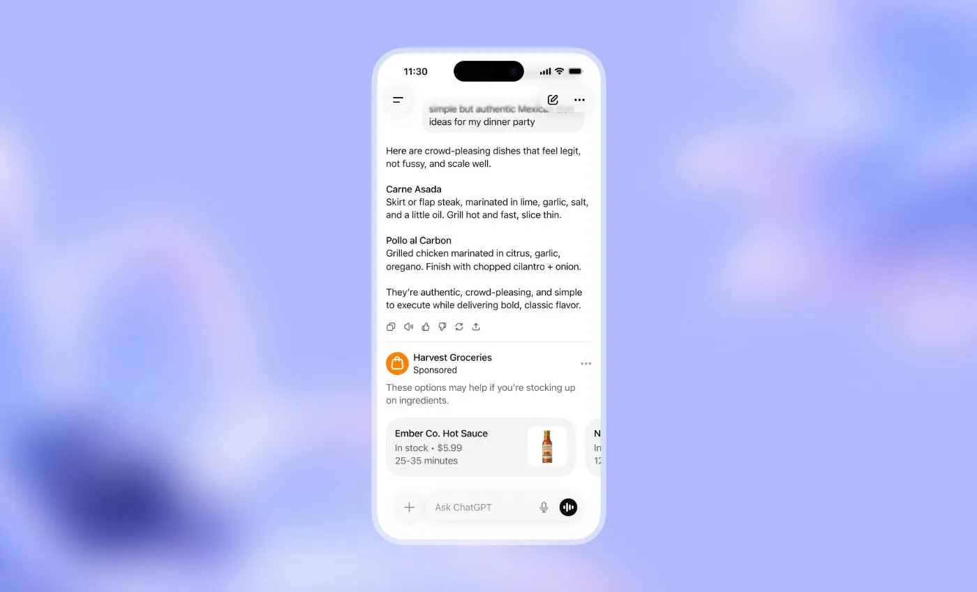 Illustration : OpenAI cible le segment premium avec une stratégie Ads agressive dès ses premières campagnes