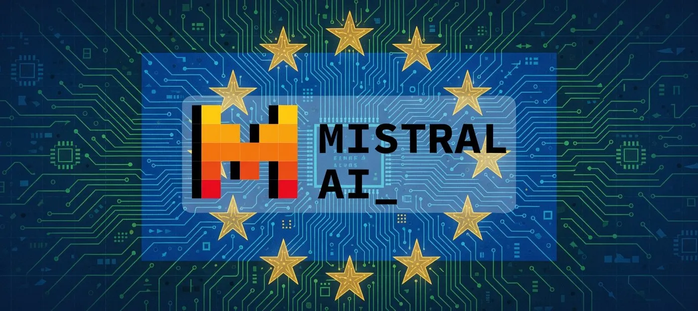 Illustration : La French Tech de l'IA passe à l'offensive : Mistral attaque sur l'efficacité là où les géants américains s'épuisent sur la taille