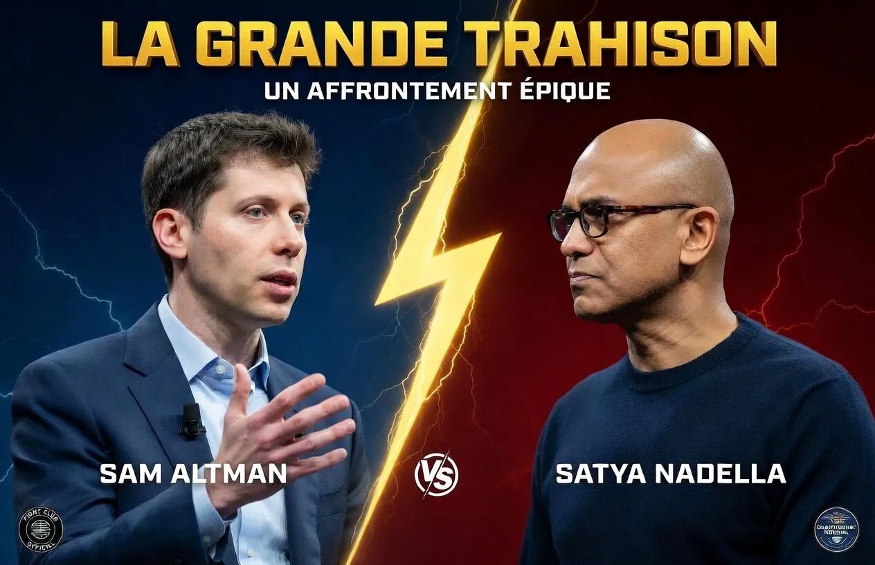 Illustration : La trahison d'OpenAI avec AWS : Microsoft dégaine le marteau juridique