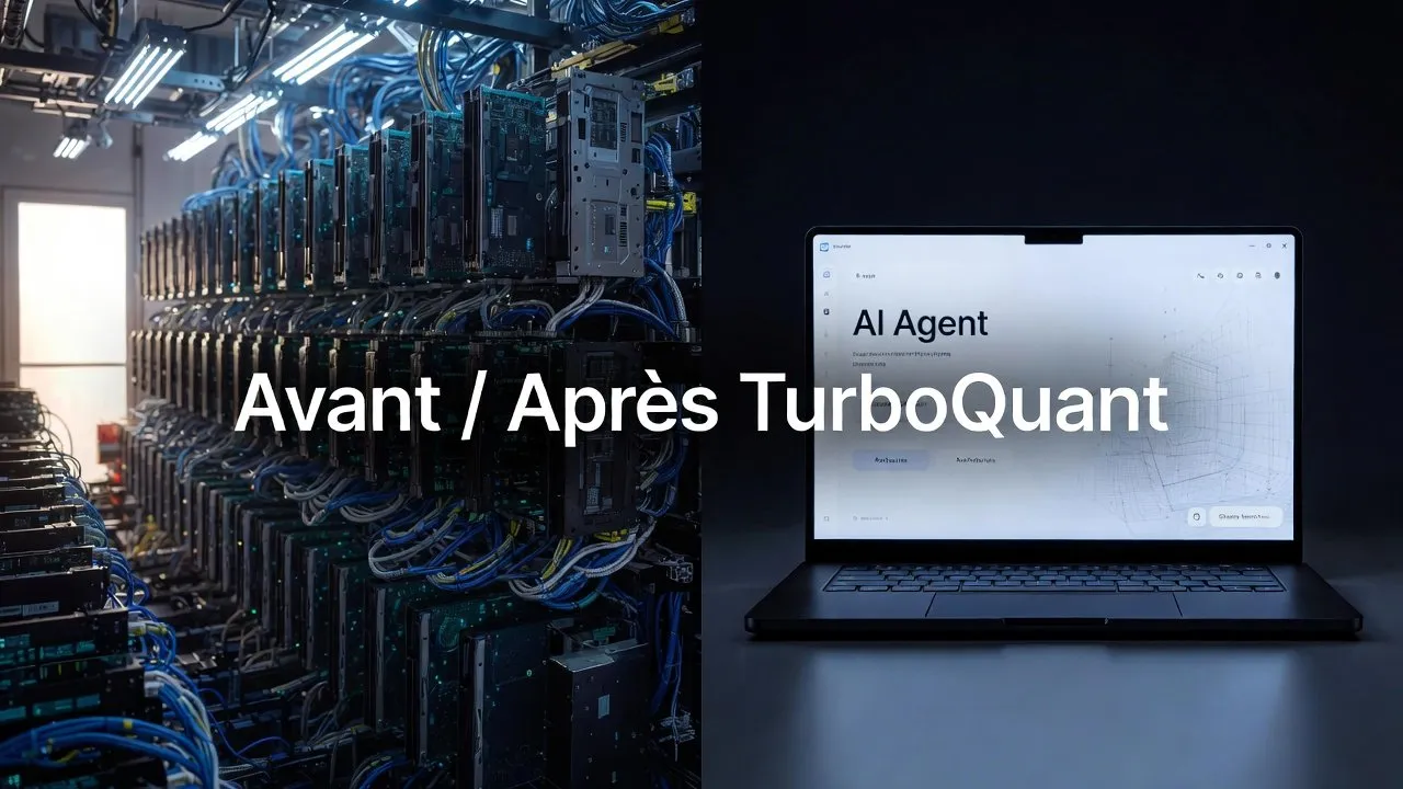 Illustration : TurboQuant : Google compresse la mémoire IA par 6 et fait paniquer Wall Street - à tort