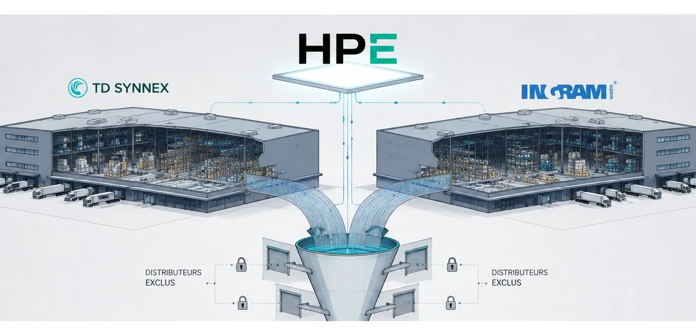 Illustration : HPE confie sa distribution mondiale à TD Synnex et Ingram Micro : le grand ménage post-Juniper