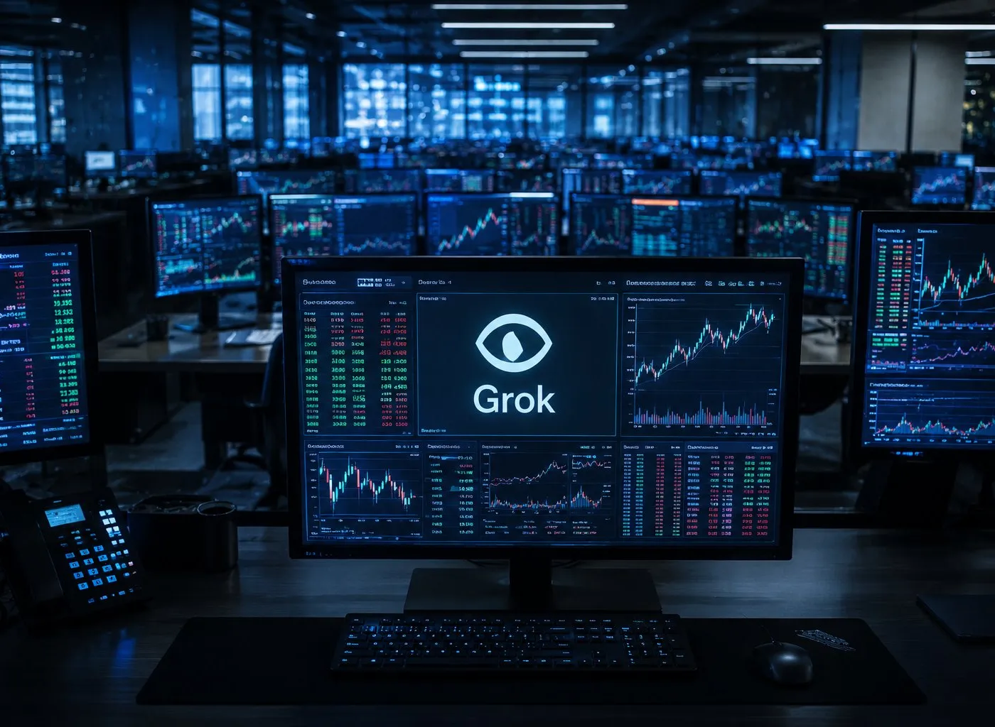 Illustration : xAI démarche Wall Street pour placer Grok dans les salles de marché