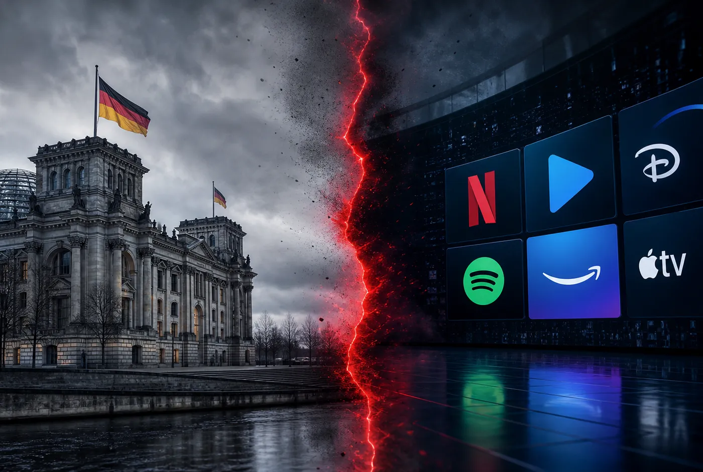Illustration : Loi streaming en Allemagne : Berlin tient tête à Washington sur les quotas d'investissement