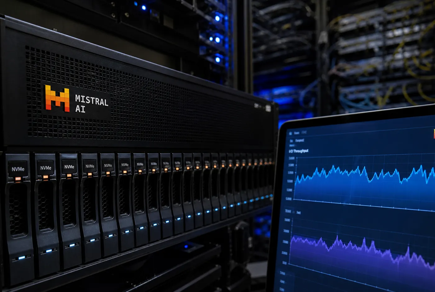 Illustration : Mistral AI pose ses données chez VAST Data : ce que le choix d'infrastructure dit de la course aux modèles