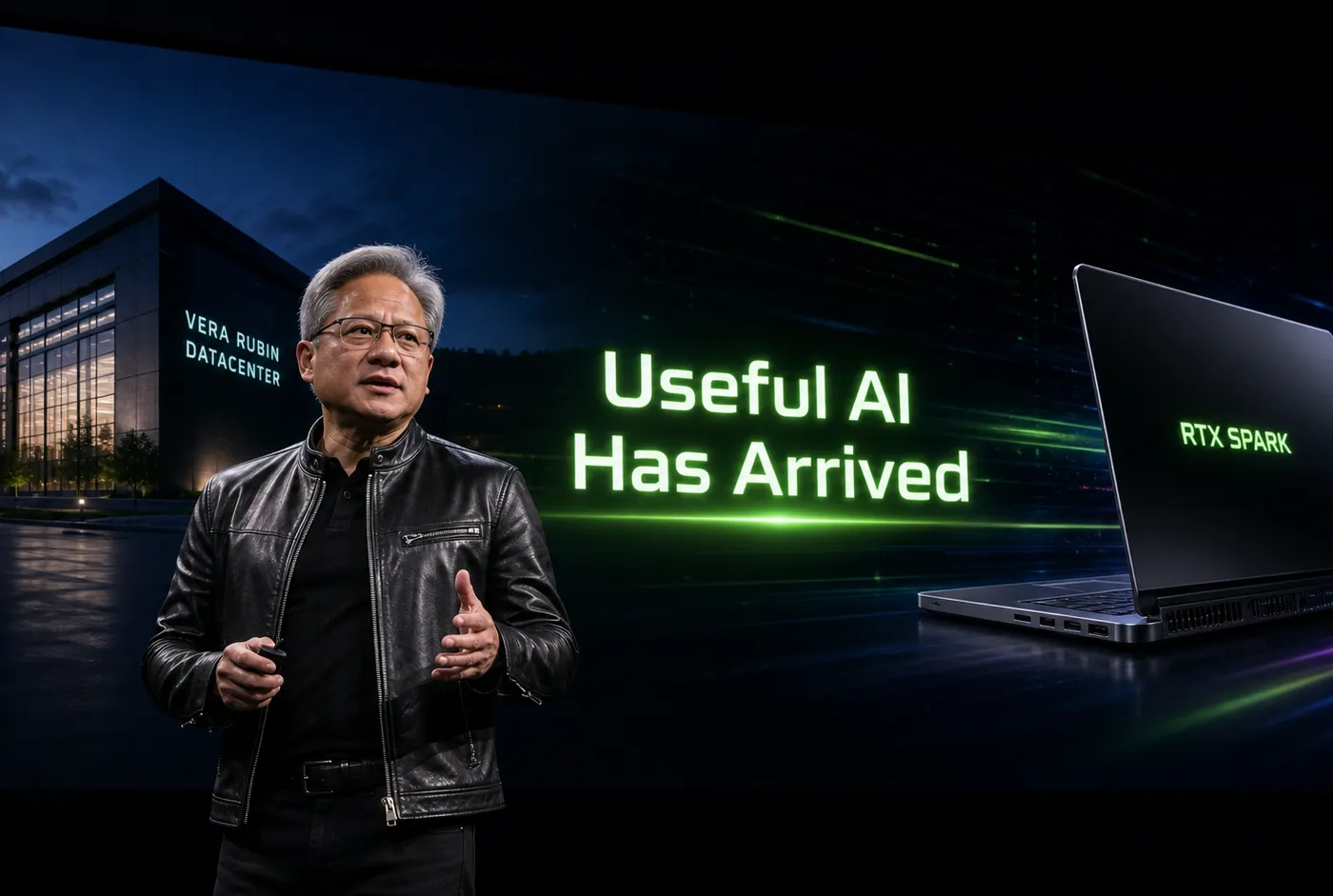 Illustration : Nvidia déclare l'"IA utile" en production : Vera Rubin entre en phase industrielle, RTX Spark envahit le PC Windows