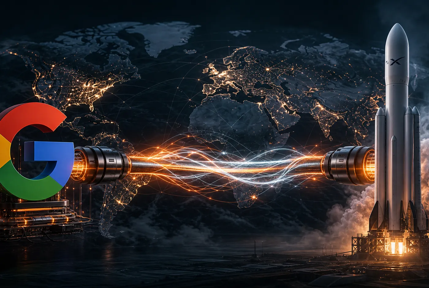 Illustration : Google signe un contrat de 30 Md$ avec SpaceX pour de la capacité de calcul : une recomposition historique de l'économie cloud