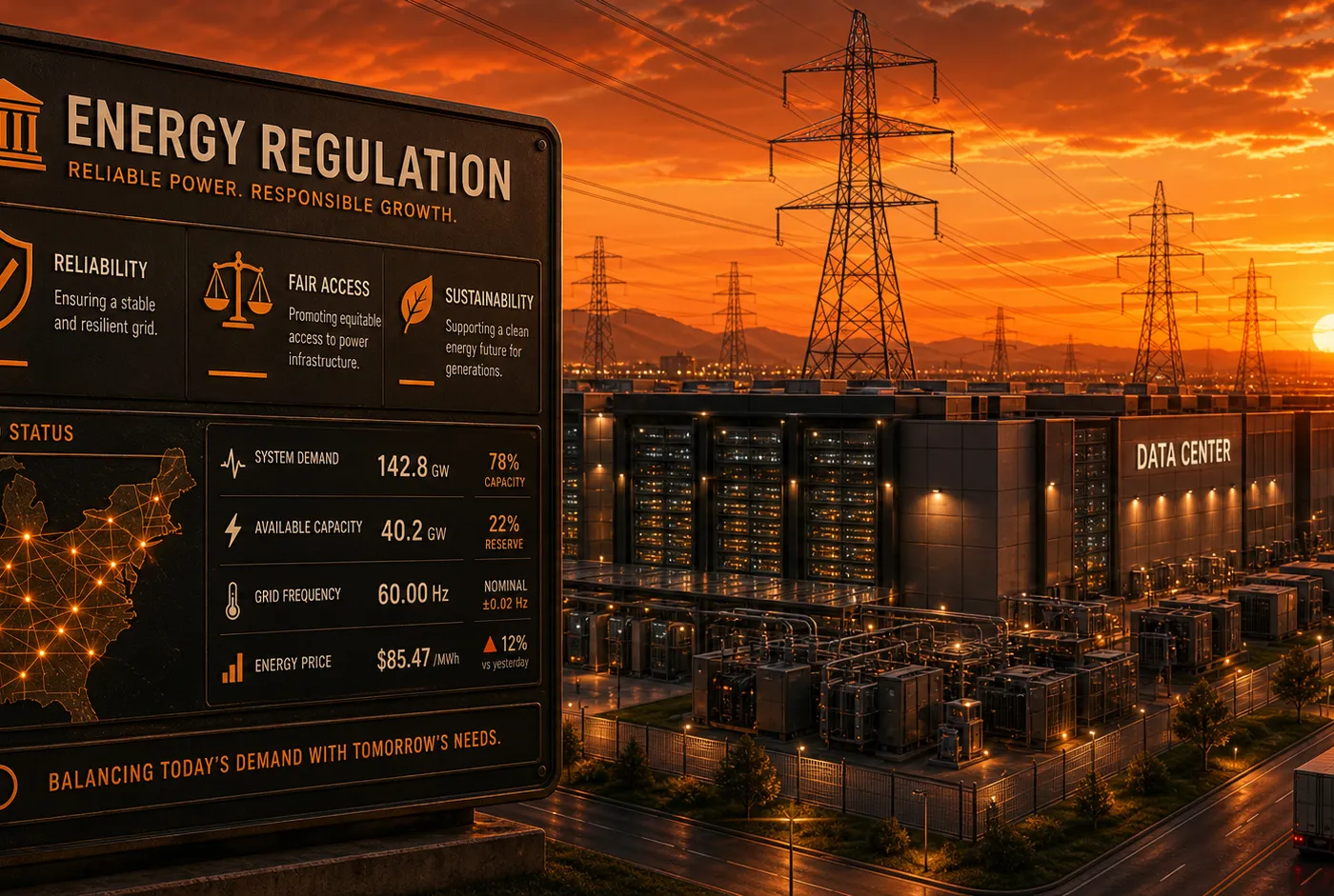 Illustration : Le régulateur américain de l'énergie change les règles du jeu pour les data centers