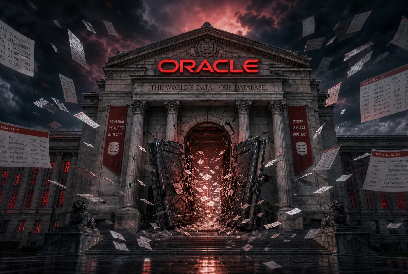 Illustration : ShinyHunters revendique 3,1 Tb de données d'assurance volées via un zero-day Oracle