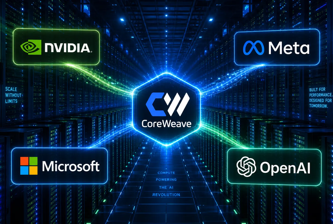 Illustration : CoreWeave : un backlog de 99 Mds$ signé avec Nvidia, Meta, Microsoft et OpenAI