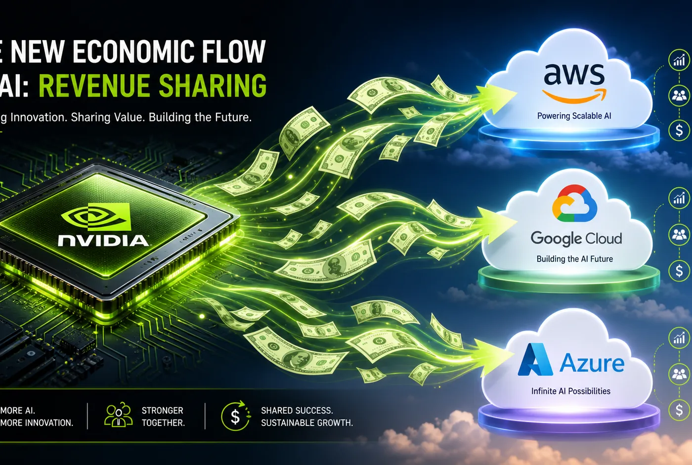 Illustration : Nvidia exige une part des revenus cloud de ses clients IA : la naissance d'un nouveau modèle économique