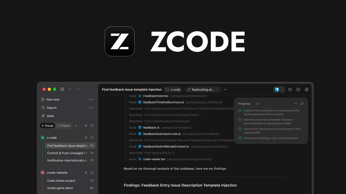 Illustration : Z.ai lance ZCode, un environnement de développement gratuit pour GLM-5.2, avec des tarifs API jusqu'à 82 % sous ceux d'Anthropic
