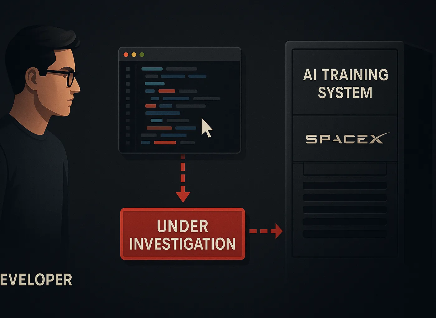 Illustration : Cursor et SpaceX : quand les outils de vibe coding deviennent des vecteurs de fuite de données d'entreprise